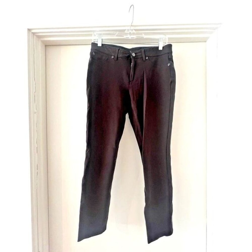 Womans 0 (4)‎ Chicos Brown Stretchy Travelers Pants / Leggings Business Comfort